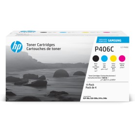 Samsung Confezione da 4 cartucce toner originali HP CLT-P406C (ciano/magenta/giallo/nero) (SU375A)