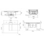 ELICA PRF0196211 Piano a induzione con Cappa aspirante downdraft Nikolatesla Alpha B BL/A/60, scarico e ricircolo