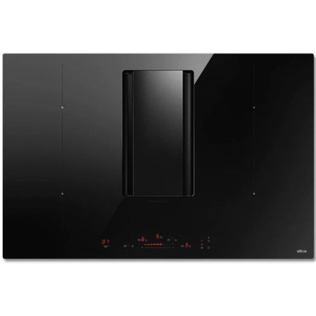 ELICA PRF0193270 Piano a induzione con Cappa aspirante downdraft Elica Nikolatesla Alpha B BL/A/78, scarico e ricircolo