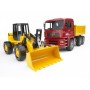 BRUDER Construction truck with articulated road loader (2752) (02752)