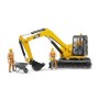 BRUDER Cat Mini Excavator with worker (2466) (02466)