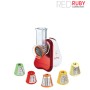 Moulinex DJ756G Fresh Express Plus grattugia elettrica Rosso, Bianco (DJ756G)