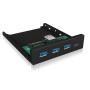 ICY BOX IB-HUB1418-i3 5000 Mbit/s Nero (60432)
