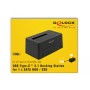DeLOCK 63958 docking station per unità di archiviazione USB 3.2 Gen 2 (3.1 Gen 2) Type-C Nero (63958)