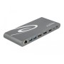 DeLOCK 87772 replicatore di porte e docking station per notebook Cablato Thunderbolt 3 Grigio (87772)