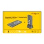 DeLOCK 87772 replicatore di porte e docking station per notebook Cablato Thunderbolt 3 Grigio (87772)