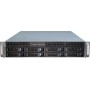 Inter-Tech IPC 2U-2408 Supporto Nero, Acciaio inossidabile (88887117)
