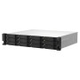 QNAP TS-1264U-RP NAS Armadio (2U) Intel® Celeron® 8 GB DDR4 0 TB QNAP QTS Alluminio, Nero (TS-1264U-RP-8G)