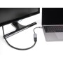 DeLOCK 60020 cavo HDMI 0,15 m HDMI tipo A (Standard) USB tipo-C Nero, Grigio