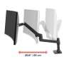 Ergotron LX Series 45-608-224 Supporti a parete per TV 86,4 cm (34") Scrivania Nero