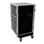 Roadinger 30109132 custodia per attrezzatura audio Custodia rigida Alluminio Nero, Argento