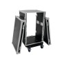 Roadinger 30109132 custodia per attrezzatura audio Custodia rigida Alluminio Nero, Argento