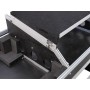 Roadinger 30124208 custodia per attrezzatura audio Tavolo da DJ Custodia rigida Legno compensato Nero, Argento