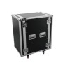 Roadinger 3010980M custodia per attrezzatura audio Amplificatore Custodia rigida Alluminio Nero, Argento