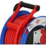 Brennenstuhl 1182770010 prolunghe e multiple 25 m 3 presa(e) AC Esterno Nero, Blu, Grigio, Rosso