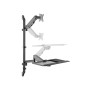Equip Postazione di lavoro a parete con monitor singolo da 17“-32”. (650170)