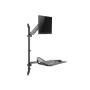 Equip Postazione di lavoro a parete con monitor singolo da 17“-32”. (650170)