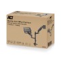 ACT AC8341 supporto per laptop Braccio per computer portatile e monitor Nero 43,9 cm (17.3")