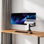 ACT AC8341 supporto per laptop Braccio per computer portatile e monitor Nero 43,9 cm (17.3")