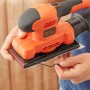 Black & Decker BEW220 Levigatrice orbitale 14000 Giri/min Nero, Arancione (BEW220-QS)