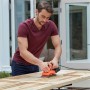 Black & Decker BEW220 Levigatrice orbitale 14000 Giri/min Nero, Arancione (BEW220-QS)