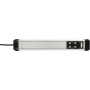 Brennenstuhl 1391030800 prolunghe e multiple 3 m 8 presa(e) AC Interno Nero, Argento