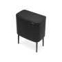 Brabantia 316067 bidone per la spazzatura 33 L Rettangolare Acciaio inox Nero (31 60 67)