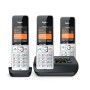 Gigaset COMFORT 500A Trio Telefono analogico/DECT Identificatore di chiamata Nero, Argento (L36852-H3023-B111)