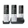 Gigaset COMFORT 500A Trio Telefono analogico/DECT Identificatore di chiamata Nero, Argento (L36852-H3023-B111)
