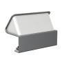 Kindermann 7430000054 cassetta di scarico Tipo F Alluminio, Bianco