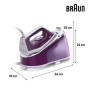 Braun CareStyle 1 Pro IS 1514 2200 W 1,7 L Piastra in Ceramica Viola (0128807002)