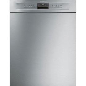 SMEG LSP324BQX - Lavastoviglie, sottotavolo, acciaio inox con protezione anti-impronta, cassetto posate