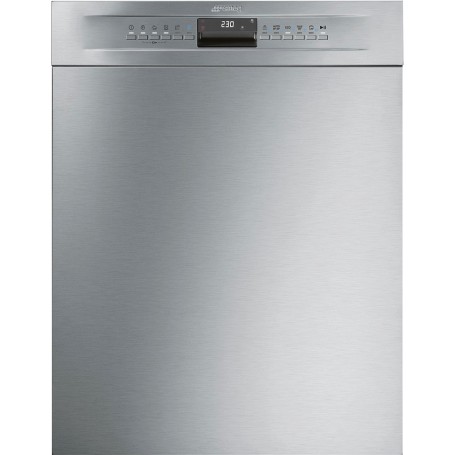 SMEG LSP324BQX - Lavastoviglie, sottotavolo, acciaio inox con protezione anti-impronta, cassetto posate