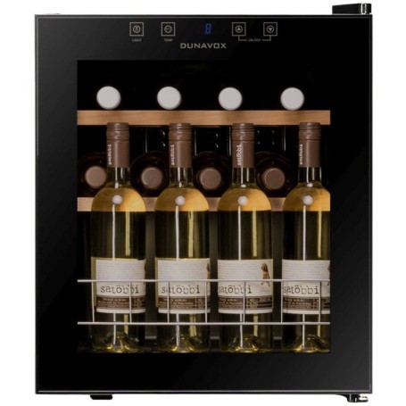 Dunavox Home 16, cantinetta per vino, nera, DXFH-16.46