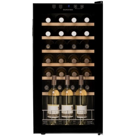 Dunavox Home 28, cantinetta per vino, nera, DXFH-28.88