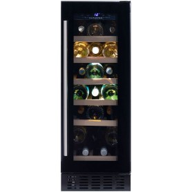 Dunavox Flow 19, cantinetta vino sottopiano, nera, DAUF-19.58B