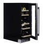 Dunavox Flow 17, cantinetta vino sottopiano, nera, DAUF-17.58DB