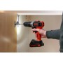 Black & Decker BCD003C2K-QW trapano 1400 Giri/min Senza chiave Nero, Rosso