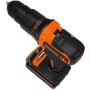 Black & Decker BDCHD18KB-QW trapano Senza chiave Nero, Arancione