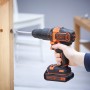 Black & Decker BDCHD18KB-QW trapano Senza chiave Nero, Arancione