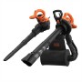 3-in-1 Elektro-Laubsauger BEBLV290-QS, Laubsauger/Laubblser (schwarz/orange, 2.900 Watt)
