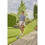 Akku-Grasschere ComfortCut Li Set, 3,6Volt (trkis/schwarz, Li-Ionen-Akku 3,0Ah, mit Teleskopstiel und Laufrdern) (09889-20)