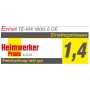 Farb-Mrtelrhrer TE-MX 1600-2 CE (rot/schwarz, 1.600 Watt) (4258555)