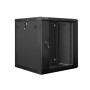 Lanberg WF01-6612-10B rack 12U Da parete Nero (WF01-6612-10B)