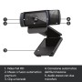 Logitech C920 PRO HD webcam 15 MP 1920 x 1080 Pixel USB 2.0 Nero (960-001055)