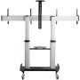 StarTech.com STNDMTVDUO Supporto TV a parete 152,4 cm (60") Nero, Argento (STNDMTVDUO)