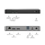 ALOGIC DX2 Cablato USB 3.2 Gen 1 (3.1 Gen 1) Type-C Nero, Grigio (DUPRDX2-WW)
