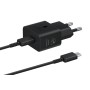 Samsung Caricabatterie Super Fast Charging (25W) con cavo da USB Type-C a USB Type-C (EP-T2510XBEGEU)
