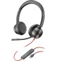 POLY Blackwire 8225 Cuffia A Padiglione USB tipo-C Nero (214409-01)