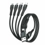 4smarts 541023 cavo USB 1,2 m USB A/USB C USB C/Micro USB-A/Lightning Nero
